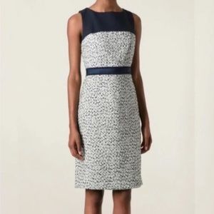Tory‎ Burch | 2 | Lucille Silk-blend Crepe And Bouclé Dress